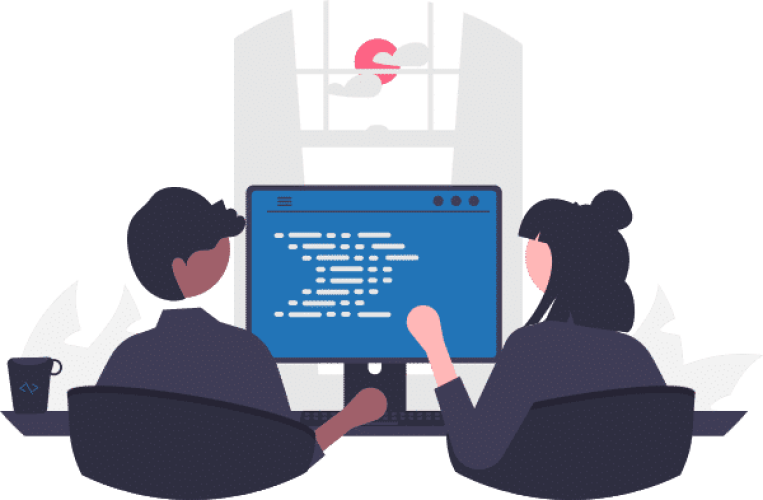 InfoPortage - 2 personne discutant d'informatique en portage salarial